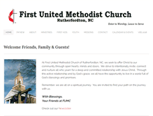 Tablet Screenshot of fumcrutherfordton.org